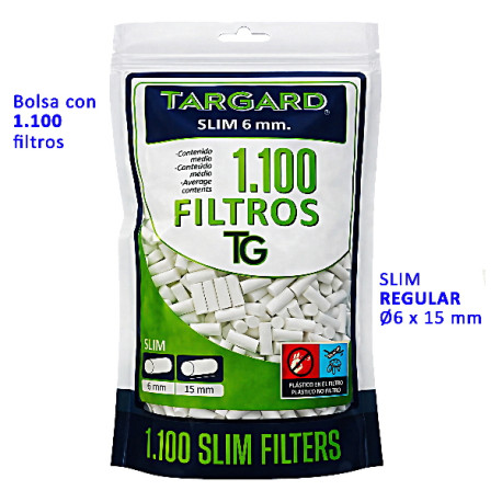 5T. Bolsa 1.100 filtros Tar Gard  «Slim 6 mm.»