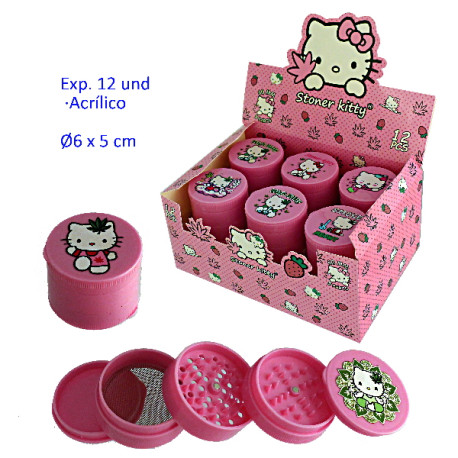 1T. Ø6 cm. Expositor con 12 grinders acrílicos