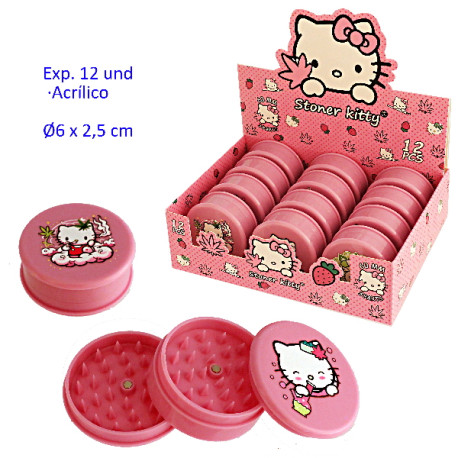 1T. Ø6 cm. Expositor con 12 grinders acrílicos