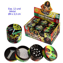1T. Ø4 cm. Expositor con 12 grinders de metal