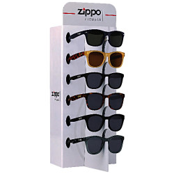 3T. Expositor con 9 gafas del sol «Zippo» UV400 para 6 gafas de sol