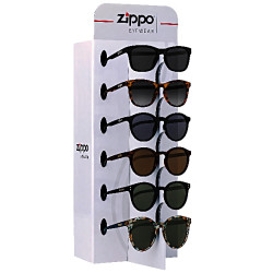 3T. Expositor con 9 gafas del sol «Zippo» UV400 para 6 gafas de sol