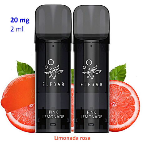 9T. Pink Lemonade 20 mg. 2 pods recarga  «Elfbar ELFA PRO V2»