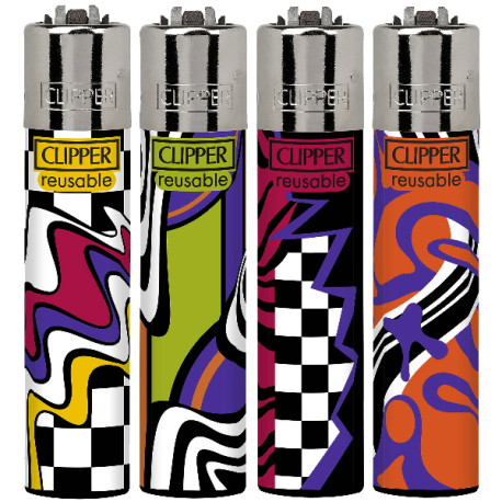4T. Clipper «PSYCODELLIC PATERN» Exp. 48 encendedores