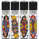 4T. Clipper «POKER GAMES 2» Exp. 48 encendedores