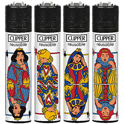 4T. Clipper «POKER GAMES 2» Exp. 48 encendedores