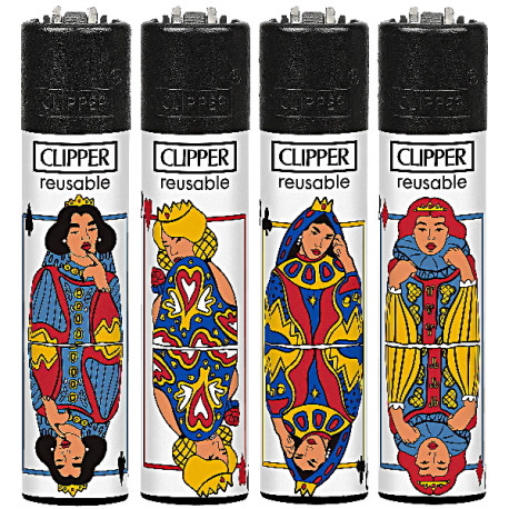 4T. Clipper «POKER GAMES 2» Exp. 48 encendedores
