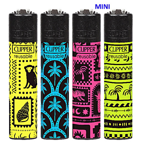 4T. Mini «Clipper» «FLOWING 2» Exp. 48 encendedores