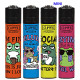 4T. Mini «Clipper» «FUNNY FROGS» Exp. 48 encendedores