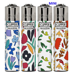 4T. Mini «Clipper» «FLOWING 3» Exp. 48 encendedores