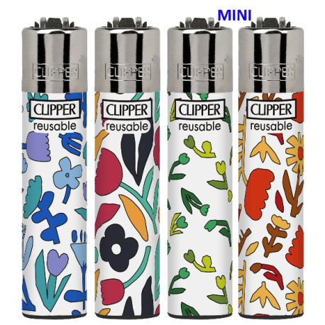 4T. Mini «Clipper» «FLOWING 3» Exp. 48 encendedores