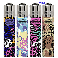 4T. Mini «Clipper» «ANIMAL TEXTURES» Exp. 48 encendedores