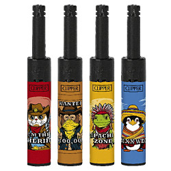 4T. «Clipper» «HOLLLYWOOD ANIMALS 1» Exp. 24 encendedores piezoeléctricos