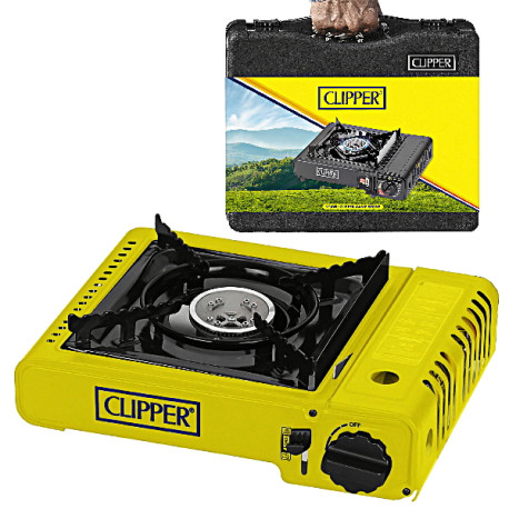 4T. Hornillo de gas butano «Clipper» amarillo