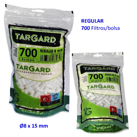 1T. Bolsa 650 filtros «Regular 8 mm.» Tar Gard