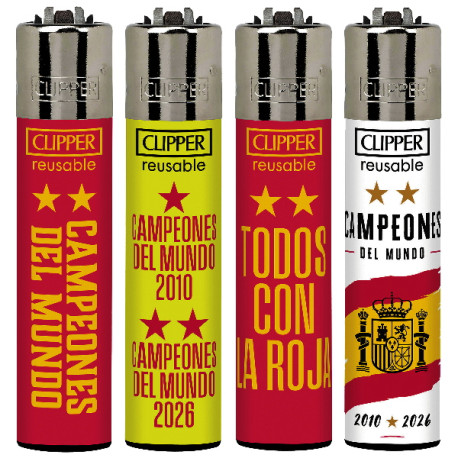 4T. Clipper «CAMPEONES DEL MUNDO» Exp. 48 encendedores