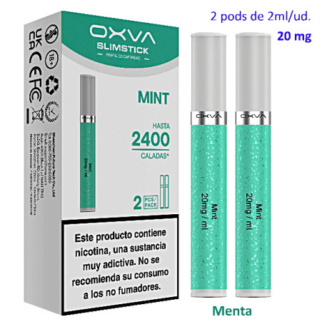 9T. Mint 20 mg. 2 pods recarga «OXVA SlimStick»