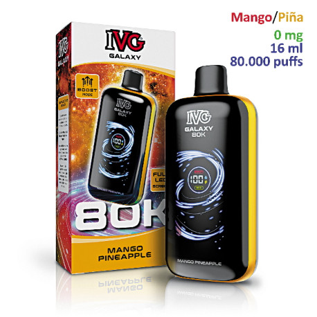 5T. Mango Pineapple 0 mg. «IVG Galaxy 80K » Vaper desechable