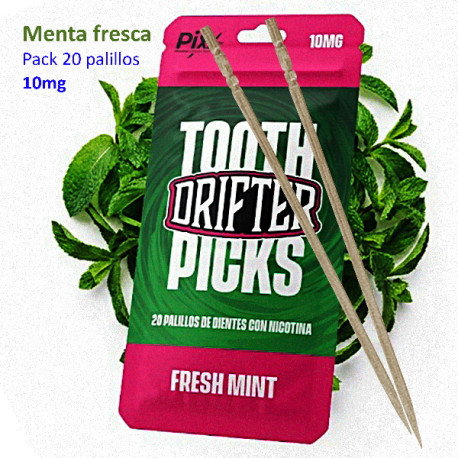 9T. Fresh Mint «Drifter» Palillos de dientes con nicotina Pack de 20