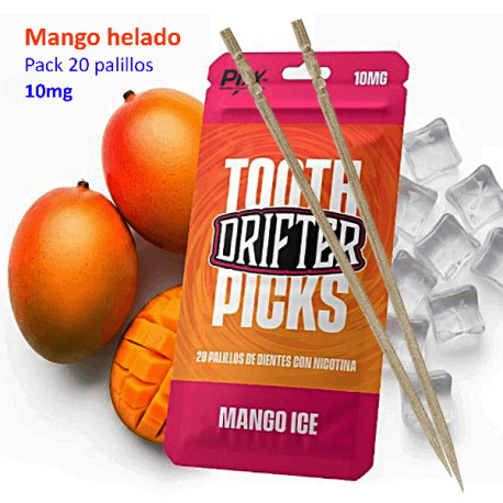 9T. Mango Ice «Drifter» Palillos de dientes con nicotina Pack de 20