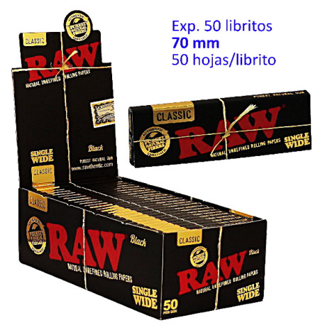 4T. «Raw» Black nº8 SW Expositor con 50 libritos con 50 hojas papel