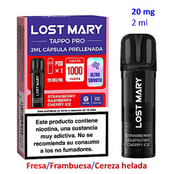 4T. Pod Strawberry Raspberry Cherry 20mg. «Lost Mary TAPPO PRO»