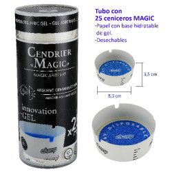3T Tubo con 25 ceniceros con gel «Champ»