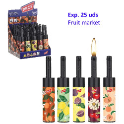 3T. Expositor con 25 encendedores piezo «Prof» fruit market