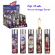 3T. Expositor con 25 encendedores piedra «Prof» Xmas vintage Santa