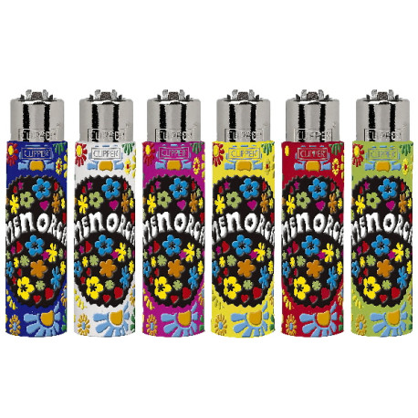 4T. Clipper «MENORCA PEACE & LOVE» Exp. 30 encendedores con funda