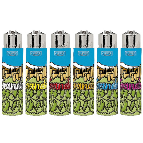 4T. Clipper «GRANADA ALHAMBRA» Exp. 30 encendedores con funda
