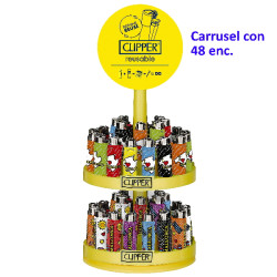 4T. Clipper «MALLORCA ISLA SOL & PLAYA» Carrusel 48 encendedores funda