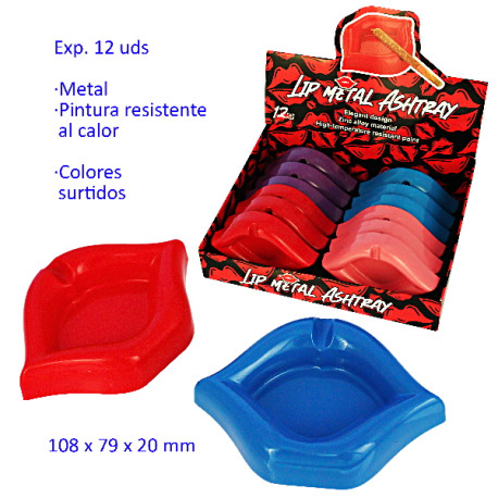 1T. Expositor con 12 ceniceros «lip»108 x 79 mm