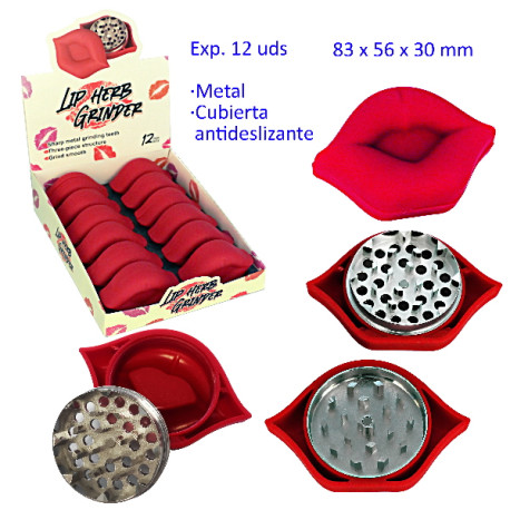 1T. Expositor con 12 grinders «lip»83 x 56 mm 2 partes