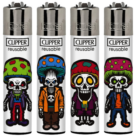 4T. Clipper «MYCOHEADS» Exp. 48 encendedores