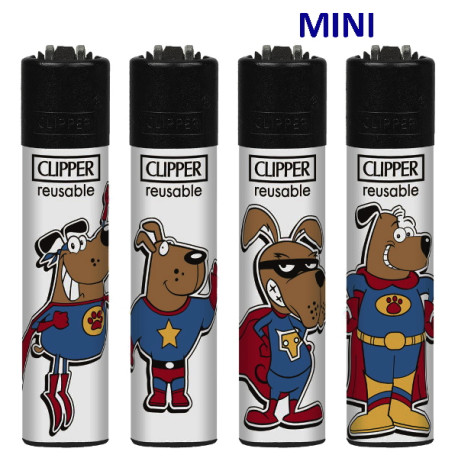 4T. Mini «Clipper» «SUPER DOG» Exp. 48 encendedores