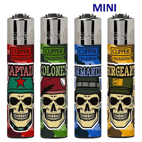 4T. Mini «Clipper» «BATTLE FIELD» Exp. 48 encendedores