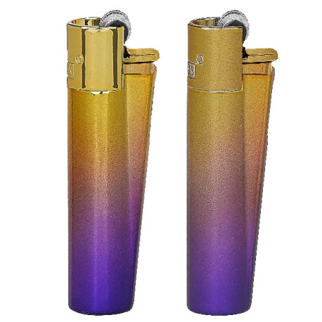 4T. Clipper «PANSY» Exp. 12 encendedores con estuche de metal