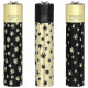 4T. Clipper «CHROME WEED» Exp. 12 encendedores con estuche de metal