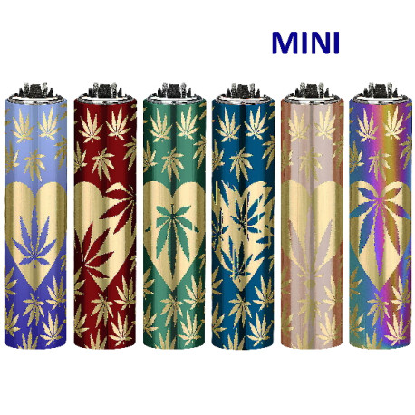 4T. Mini Clipper «TRUE LOVE» Exp. 30 encendedores con funda metal