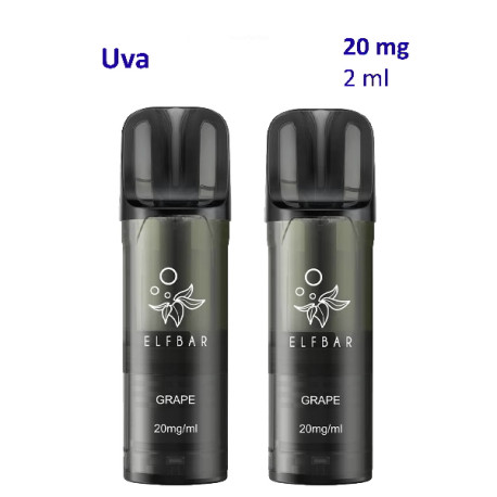 9T. Grape 20 mg. 2 pods recarga  «Elfbar ELFA PRO V2»