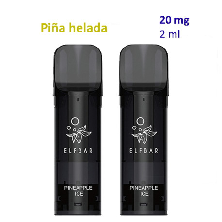 9T. Pineapple Ice 20 mg. 2 pods recarga  «Elfbar ELFA PRO V2»
