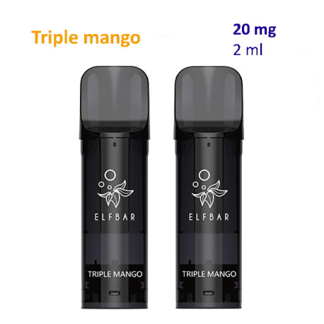 9T. Triple Mango 20 mg. 2 pods recarga  «Elfbar ELFA PRO V2»