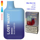 4T. Blue Razz Ice 20 mg. «Lost Mary BM600» prefilled pod Vaper desechable
