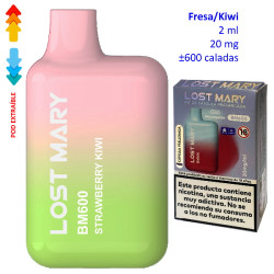 4T. Strawberry Kiwi 20 mg. «Lost Mary BM600» prefilled pod Vaper desechable