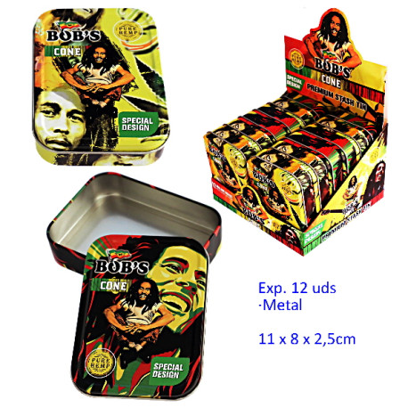 1T. Expositor con 12 cajas metal