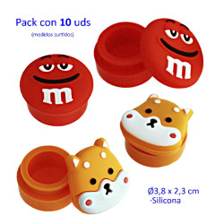 1T. Pack con 10 cajas de silicona