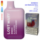 4T. Blueberry Sour Raspberry 20 mg. «Lost Mary BM600» prefilled pod Vaper desechable