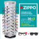 3T. Promoción Expositor  36 Gafas de Lectura «Zippo» + 3 gratis (2 lectura y 1 sol)