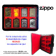 3T. Expositor de piel «Zippo» con 8 encendedores surtidos